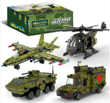 Конструктор Армія 205-227дет., в дисплеї, 49,2×19,5×16,5см КІ