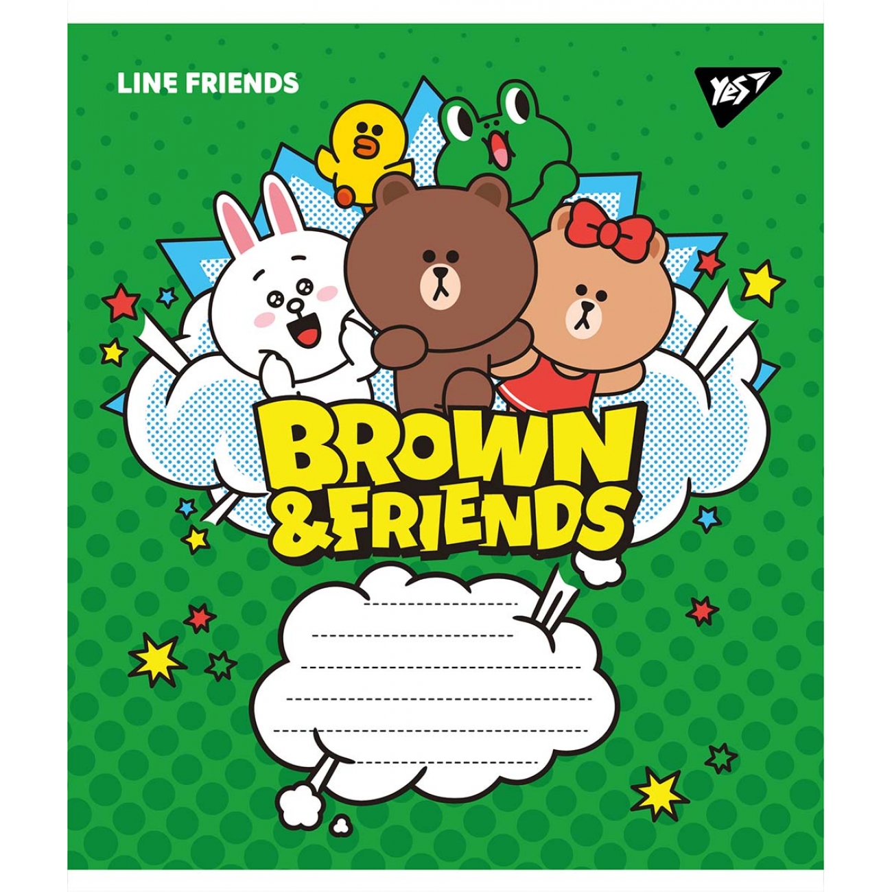 Зошит 12 аркушів лінія Line friends