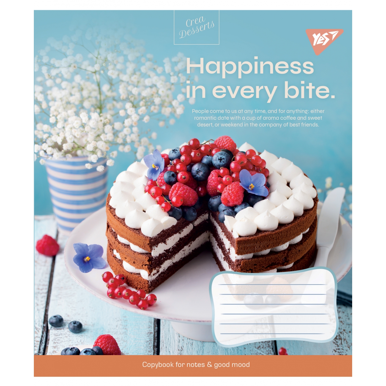 Зошит 48 аркушів лінія Desserts