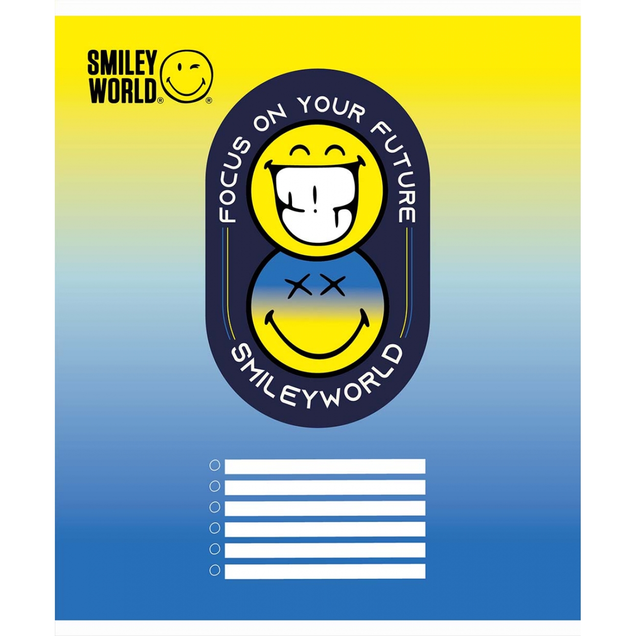 Зошит 12 аркушів лінія Smiley world