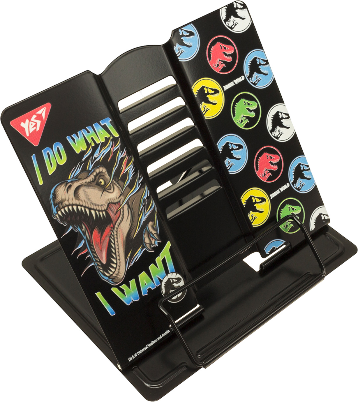 Підставка для книг «Jurassic World» кольорова, металева