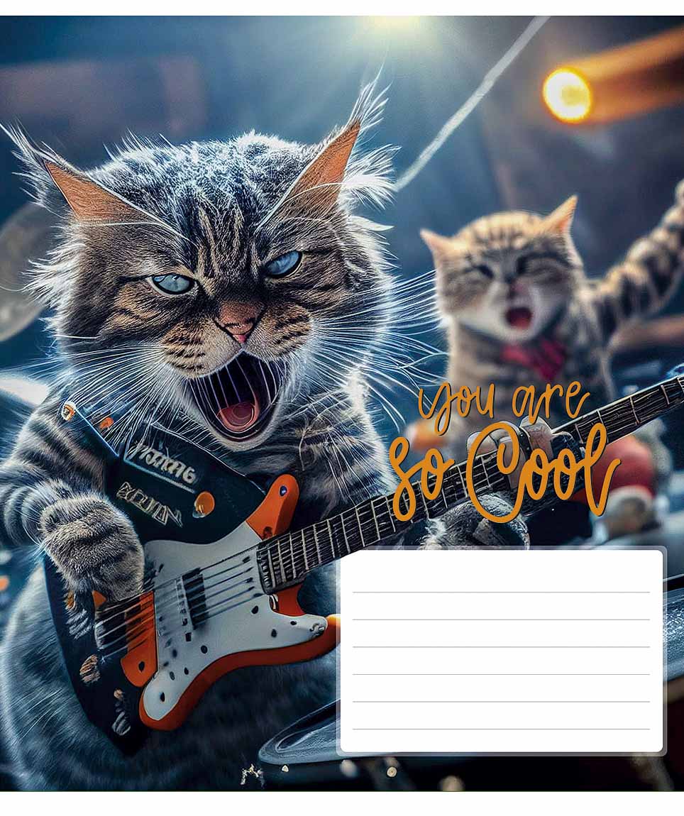 Зошит 18 аркушів клітинка «You are so cool» ВД-лак