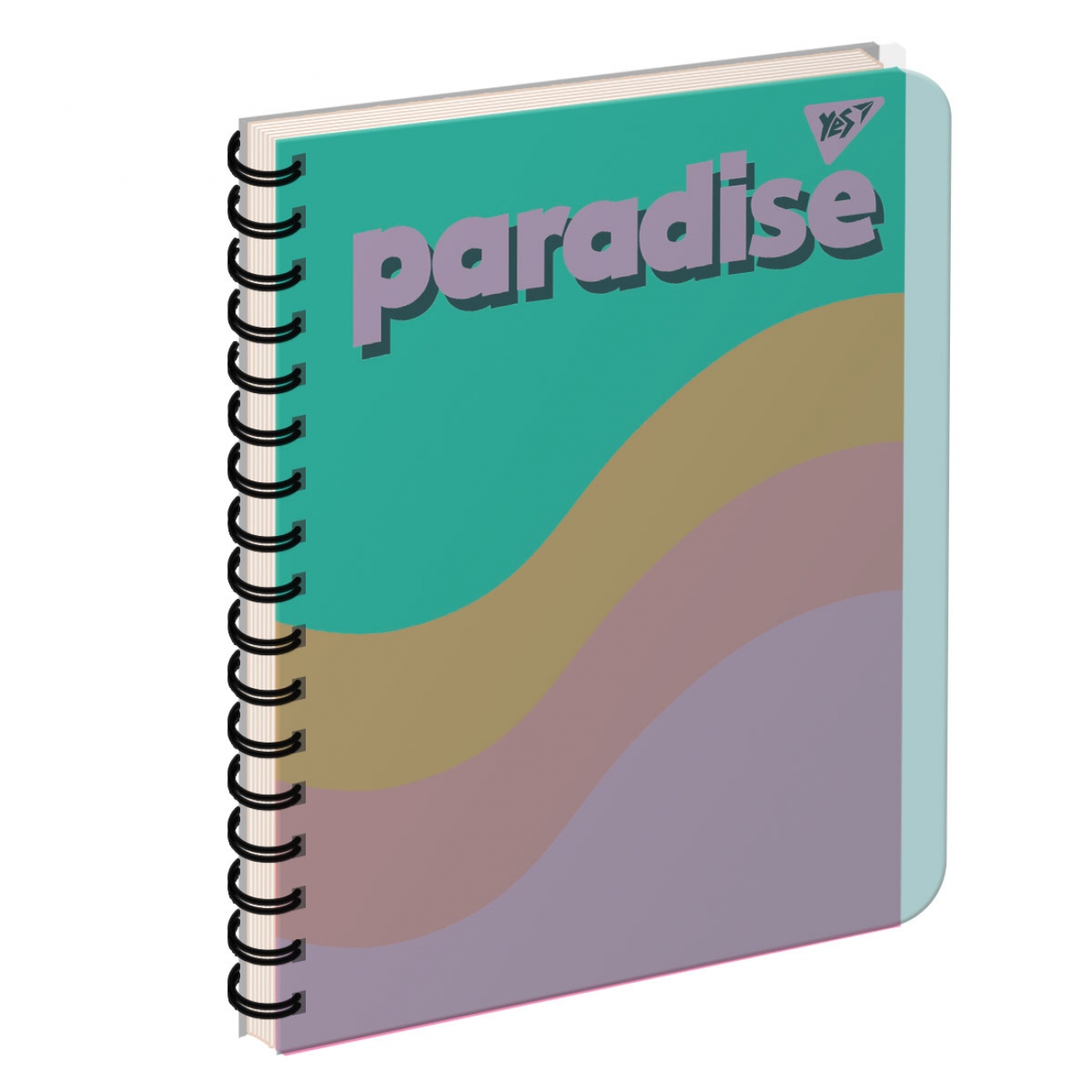 Блокнот пруж. А5 144 аркуші клітинка пластиковий обкладинка «Paradise»