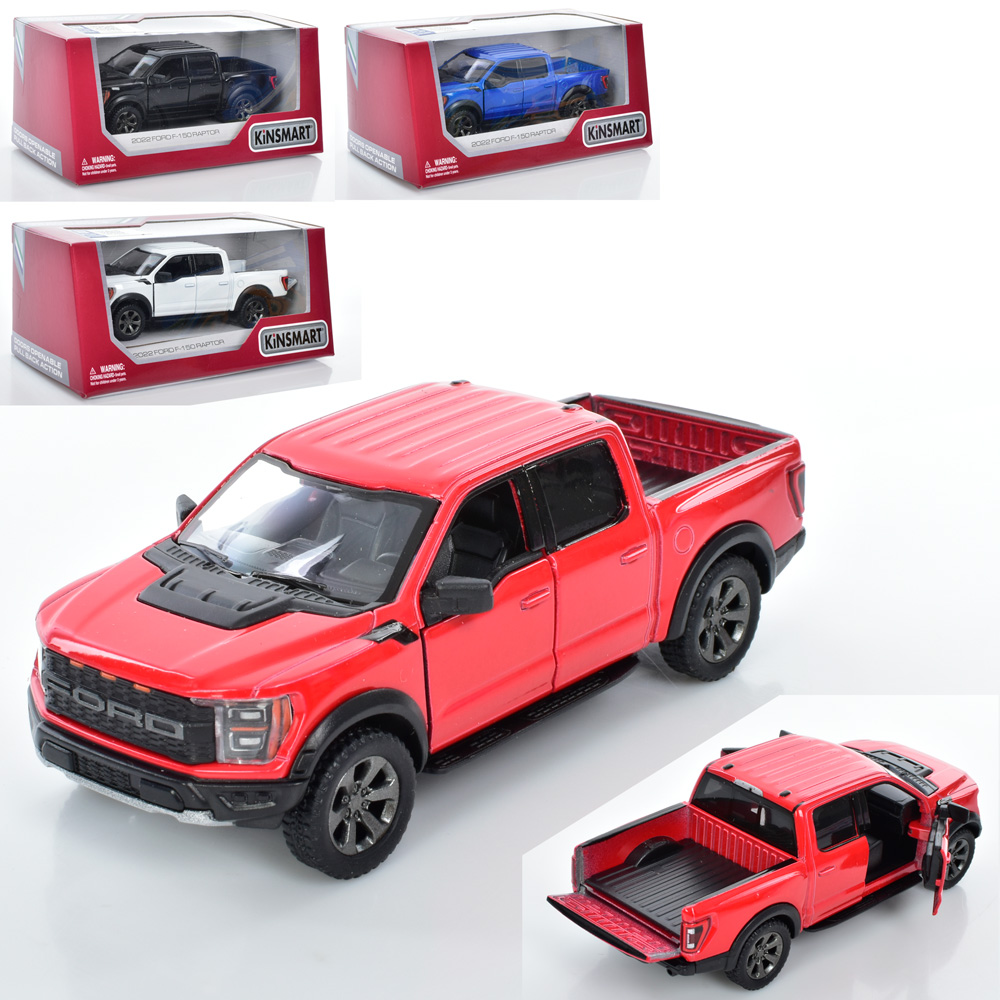 Машина металева Ford F-150 Raptor 2022,в коробці, 16×7,5×8см