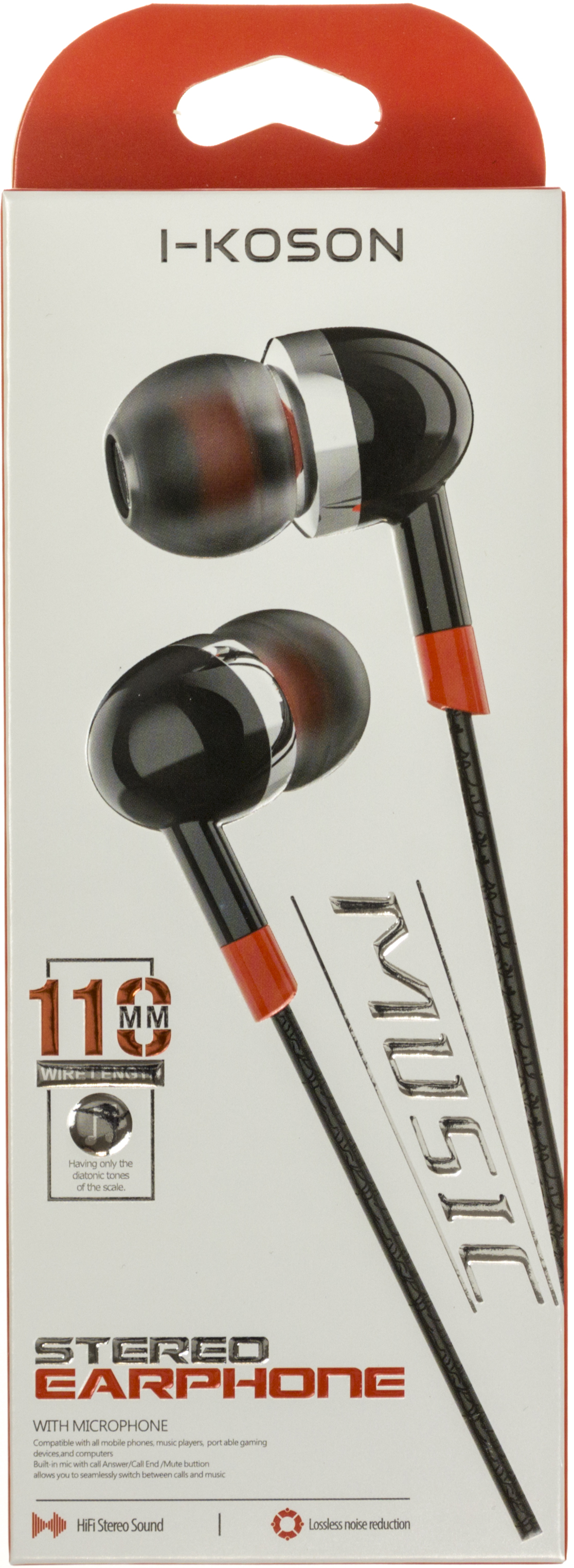 Навушники вакуумні L38 white+мікрофон