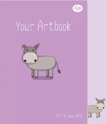 Блокнот А5 48 аркушів б/лінія «Artbook donkey»
