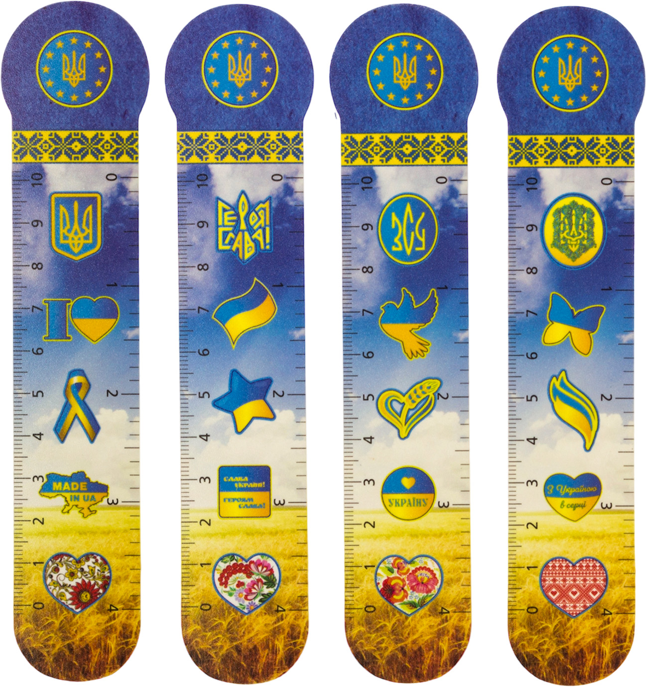 Закладка пластикова «CoolForSchool/Maxi» UA 4 шт