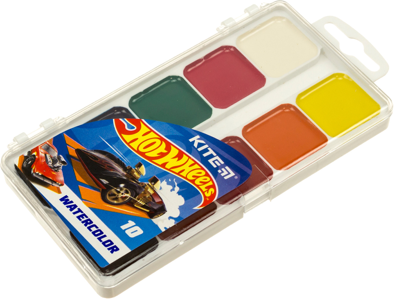 Акварель 10 кольорів «Hot Wheels»