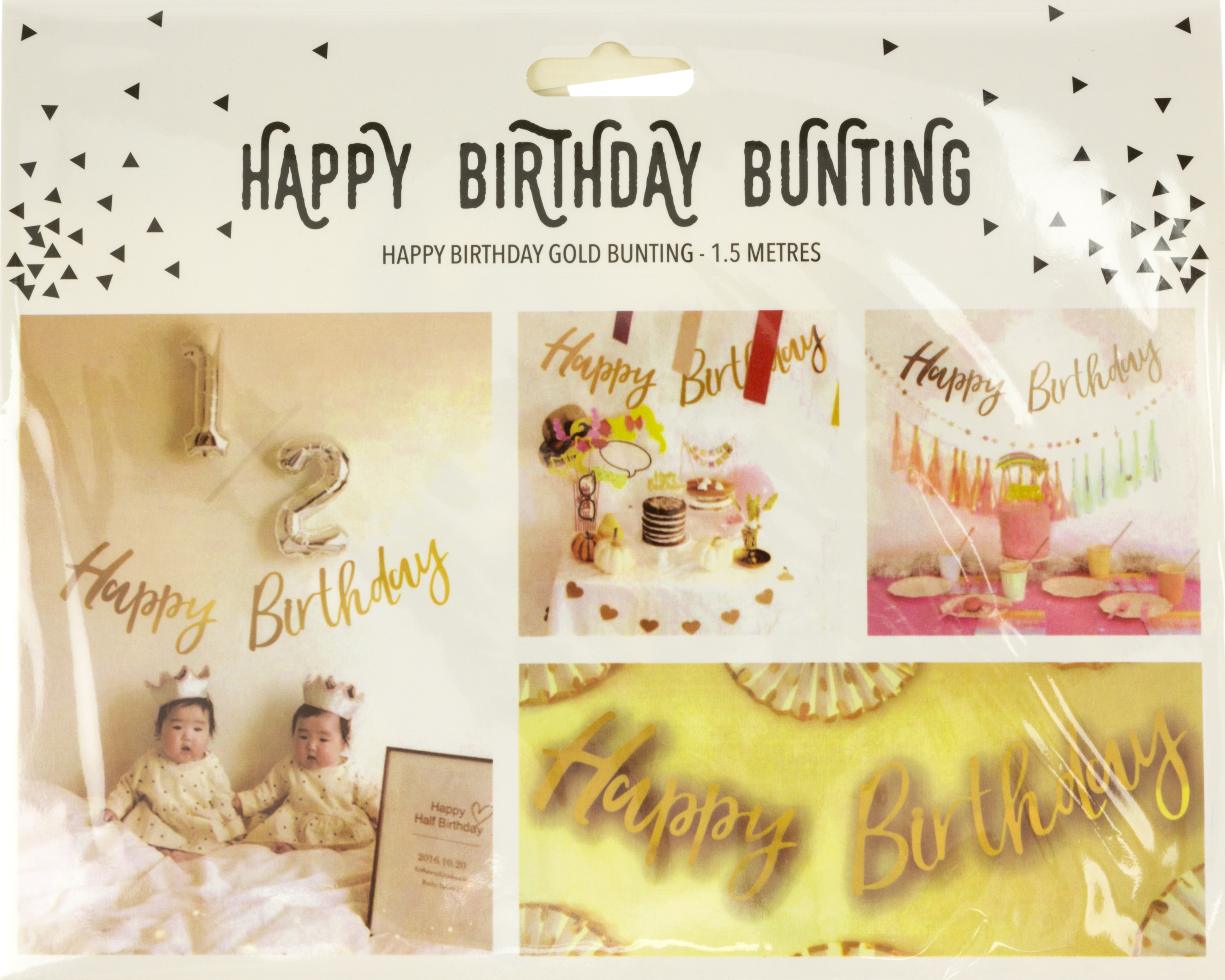 Гірлянда «Happy Birthday» синя