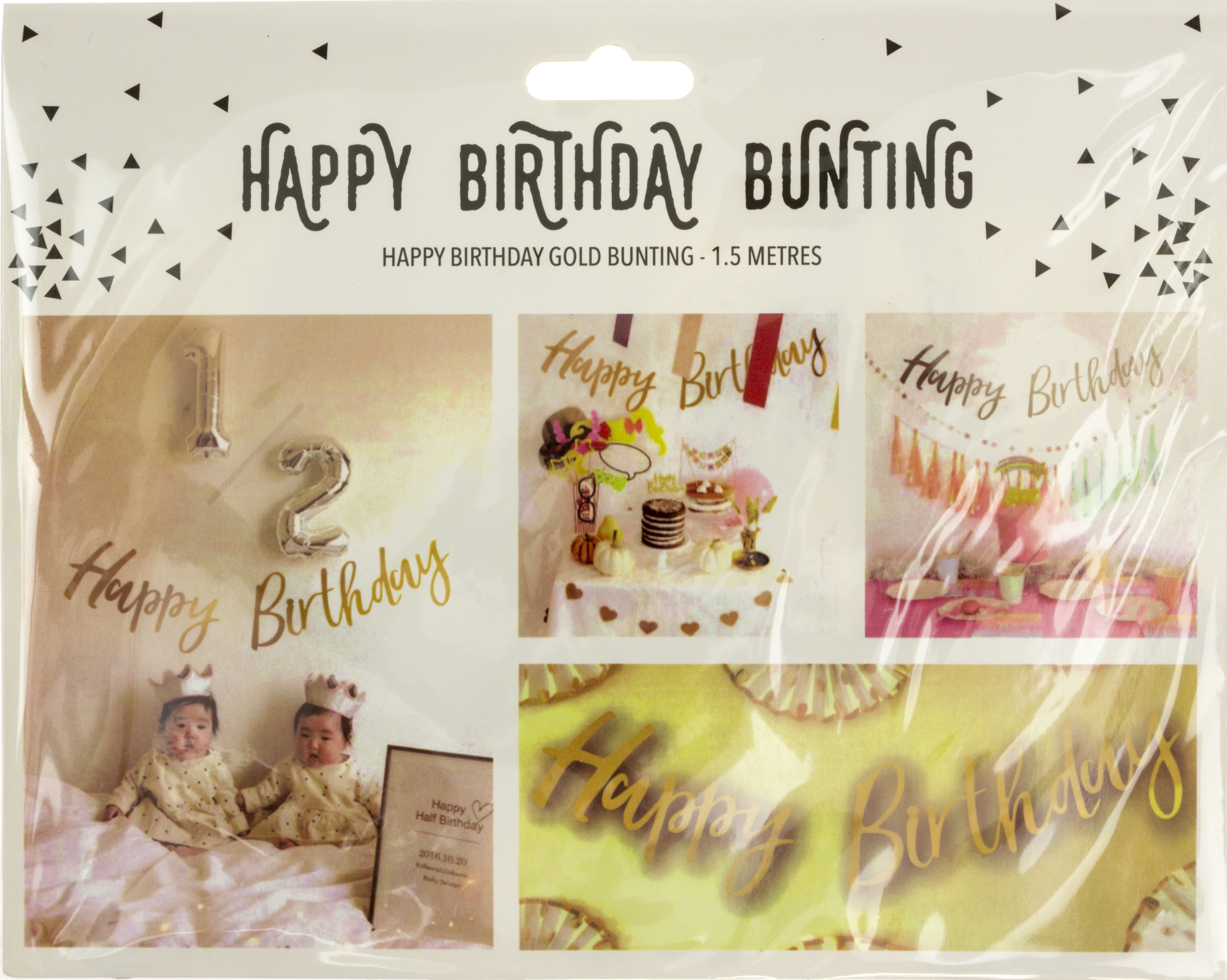 Гірлянда «Happy Birthday» фіолетова