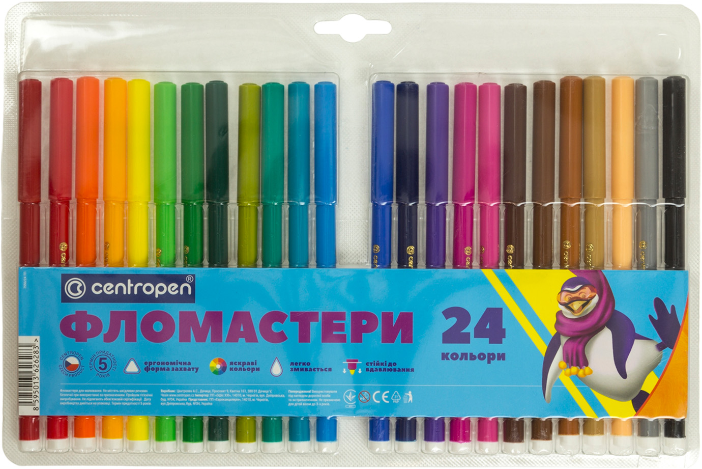 Фломастери Color World 24 кольори