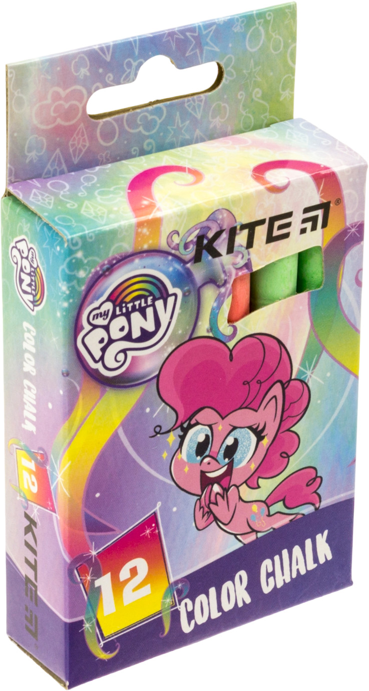 Крейда кольорова 12 шт Litlle Pony