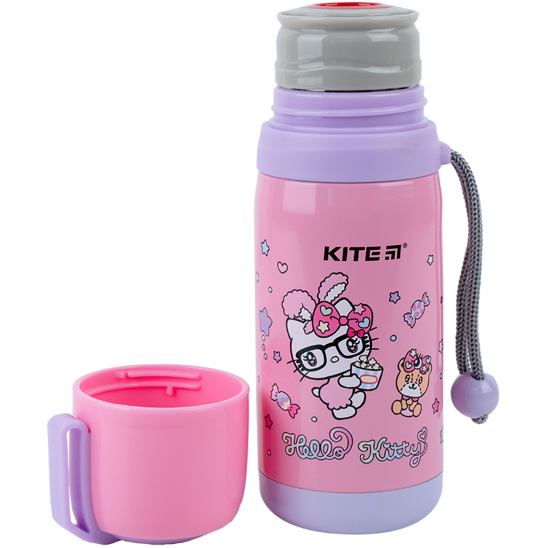 Термос металевий 0,35л Hello Kitty рожевий