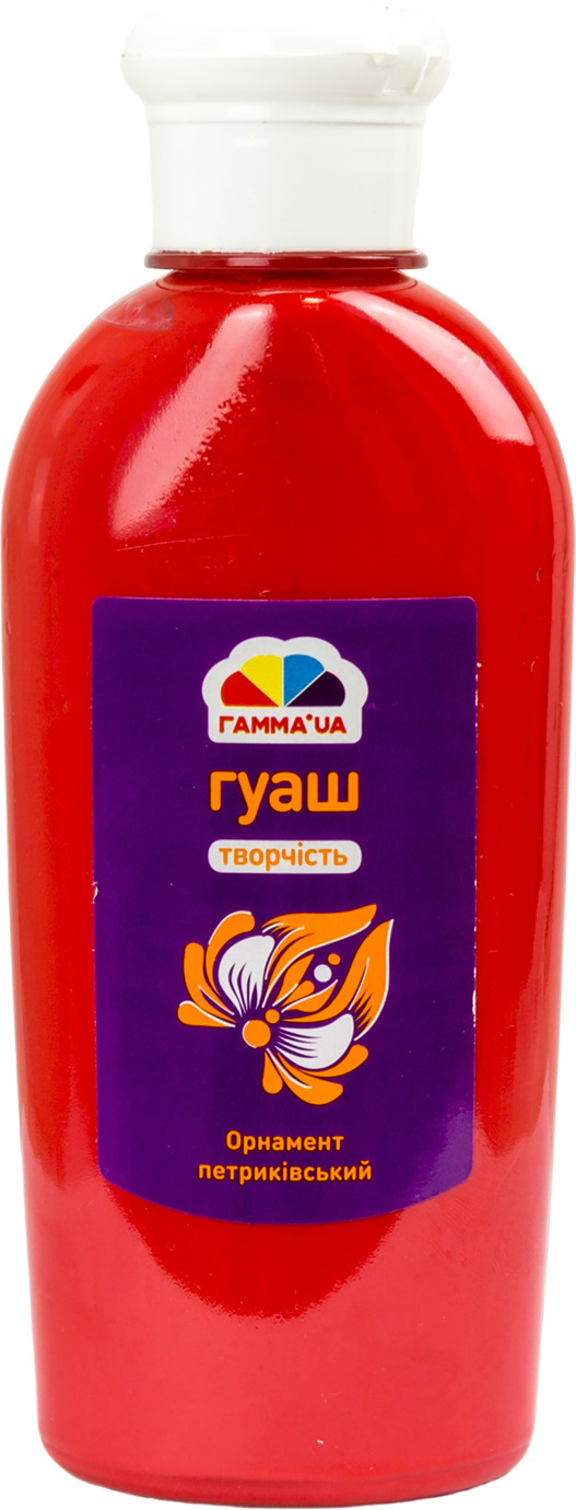 Гуаш Творчість 250 мл червона UA
