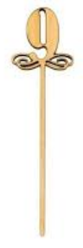 Топер Цифра 4,13×3,6см фанера