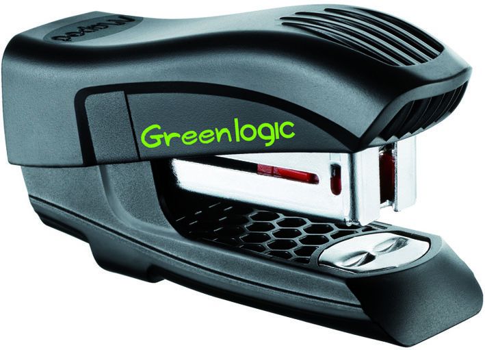 Степлер Greenlogic, 26/6 15арк+400 скоб пластиковий, асорті