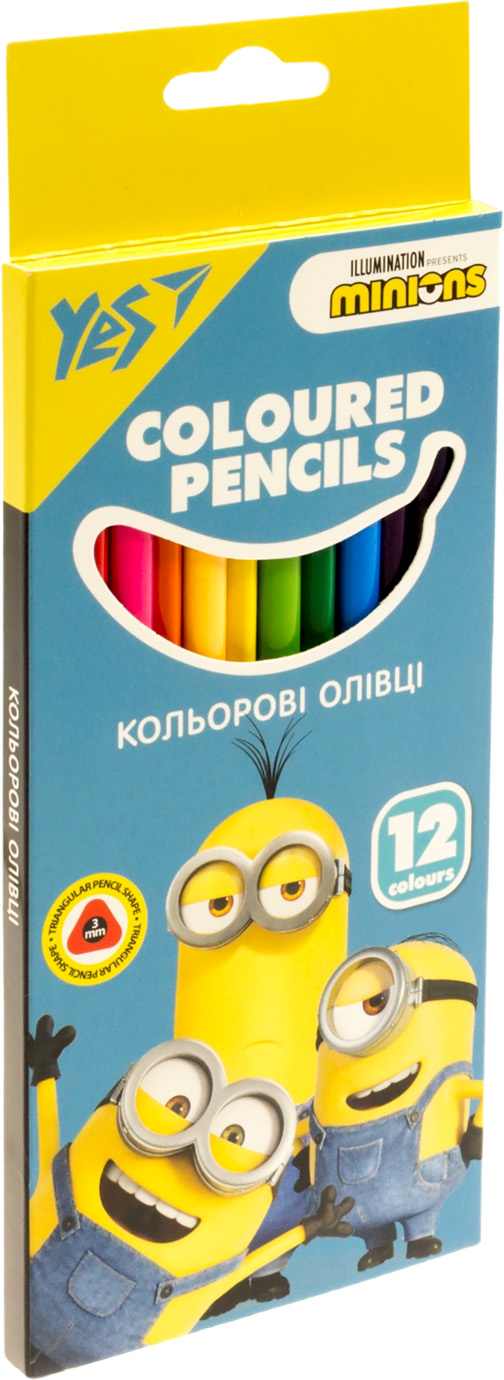 Олівці кольорові 12 кольорів Minions