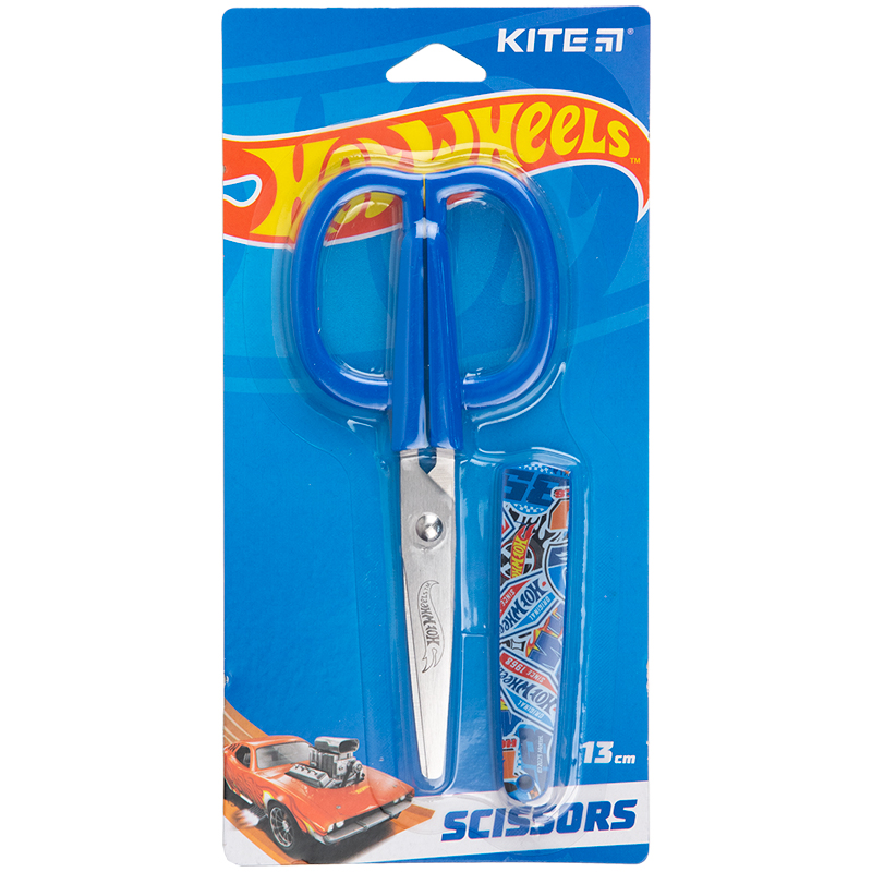 Ножиці дитячі Hot Wheels 13см в футлярі