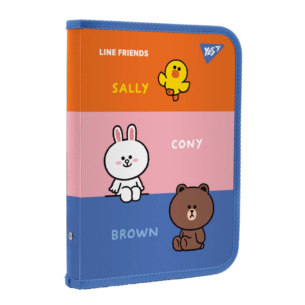 Папка для зош. В5 «Line Friends» на блискавці пластикова