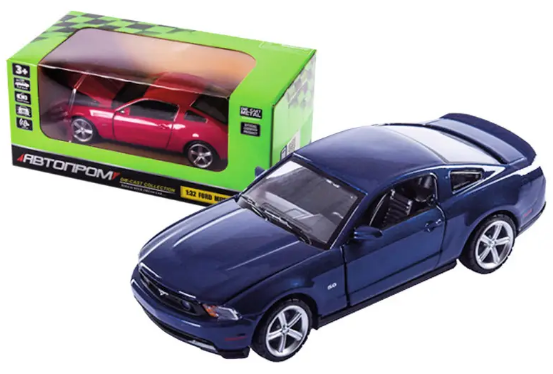 Машина металева FordMustangGT, 1:32,на бат-ці, світ., звук, відчин. двері КІ