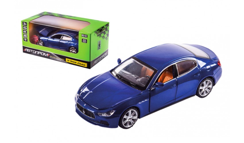 Машина металева Maserati Ghibl, 1:32,на бат-ці, світ., звук, відчин. двері, КІ