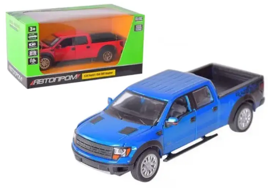 Машина металева Ford F-150SVT Raptor, 1:34,світ., звук, відчин. двері КІ