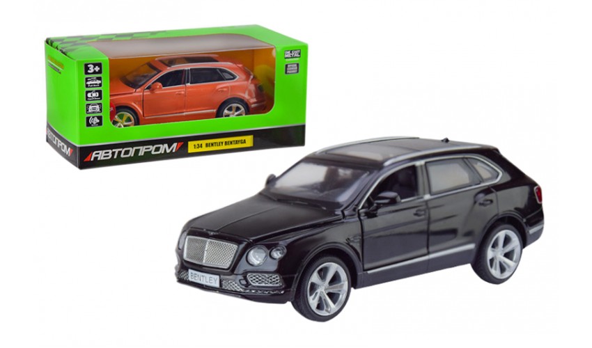 Машина металева BENTLEY BENTAYGA, 1:34,на бат-ці, світ., звук, відчин. двері КІ
