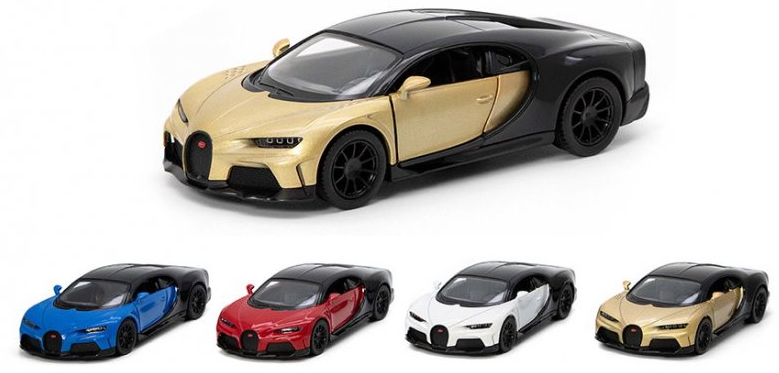 Машина металева Bugatti Chiron Supersport 2022,в коробці, 16×8×7см