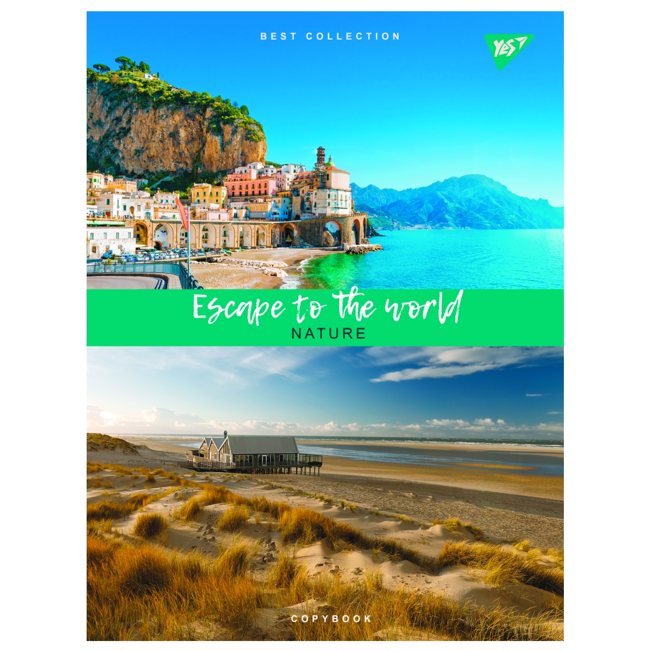 Зошит А4 48 аркушів клітинка м'яка обкладинка «Escape to the world»