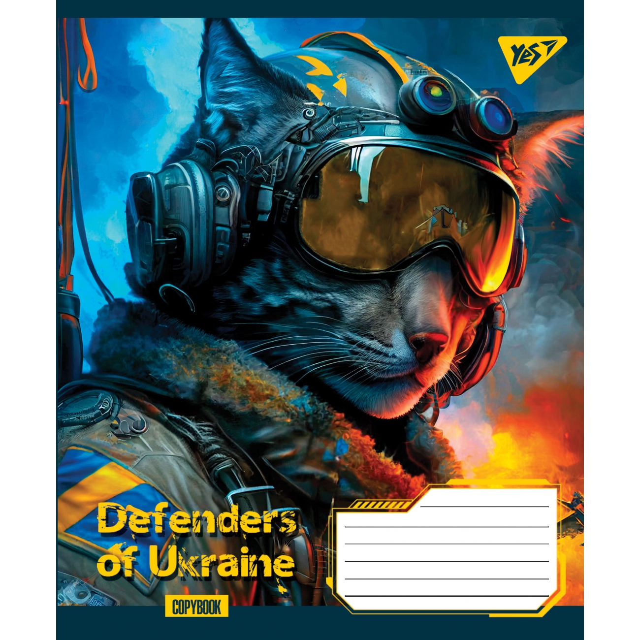 Зошит 60 аркушів клітинка Defenders of Ukraine
