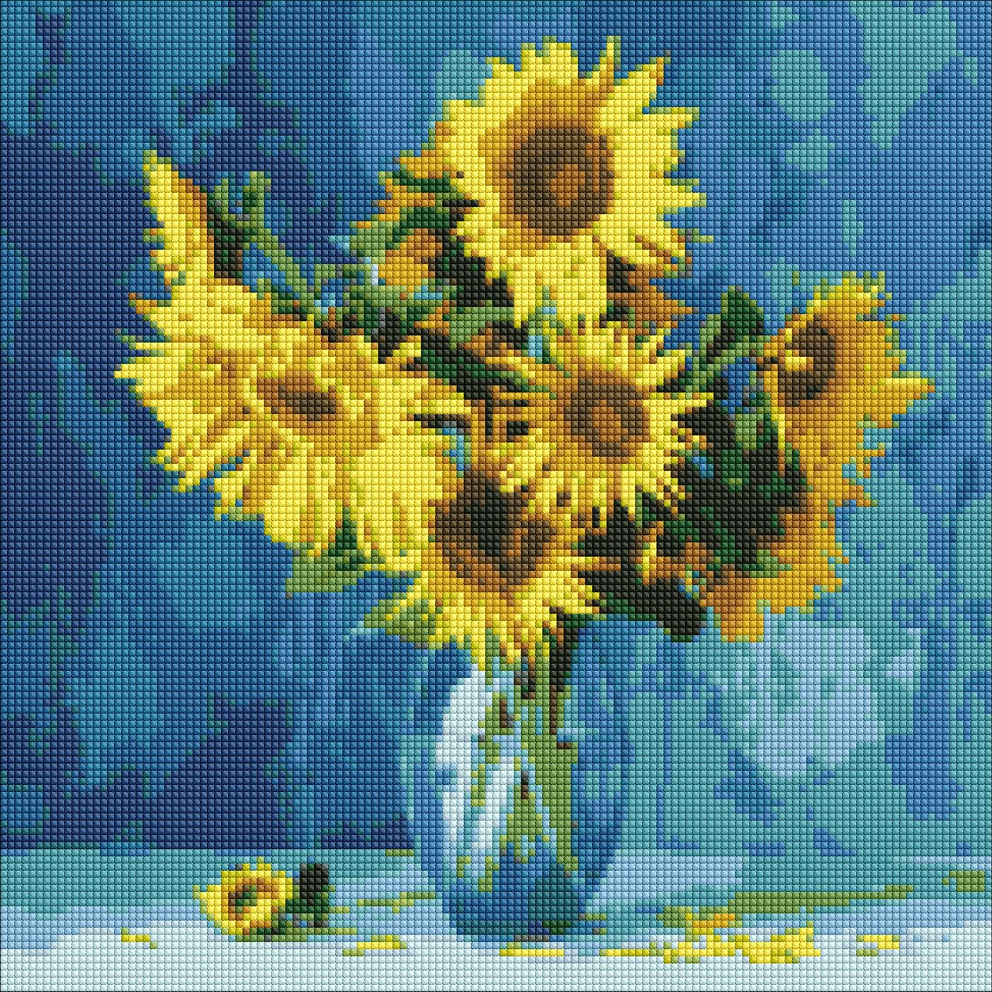 Набір з алмазною мозаїкою «Улюблені соняшники ©Ira Volkova» 40×40см