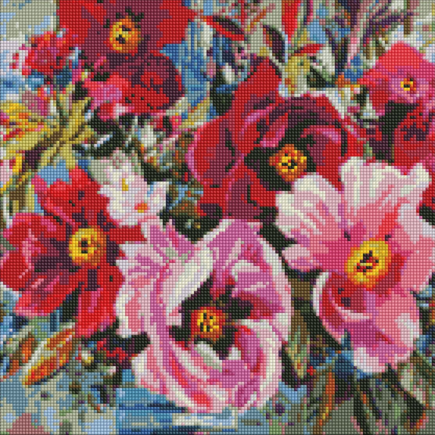 Набір з алмазною мозаїкою «Весняна краса» 40×40см