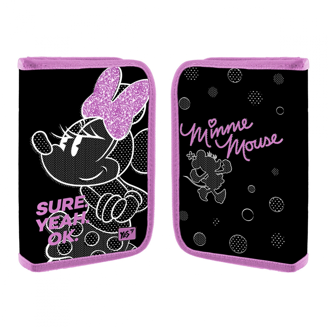 Пенал Minnie Mouse тв., одинарний, з 2 клапани