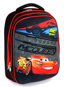 Рюкзак каркасний «Little Star» Cars Disney ортоп. сп., 2 відділення, 2 кишені, 38×29×19см