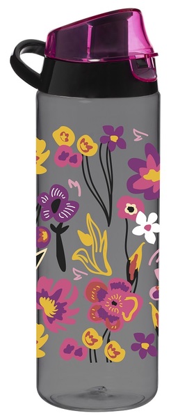 Пляшка для води пластикова «Herevin Pc-Colours Flowers» 750мл