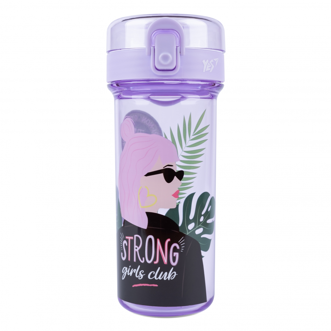 Пляшка для води пластикова Strong Girls 430мл
