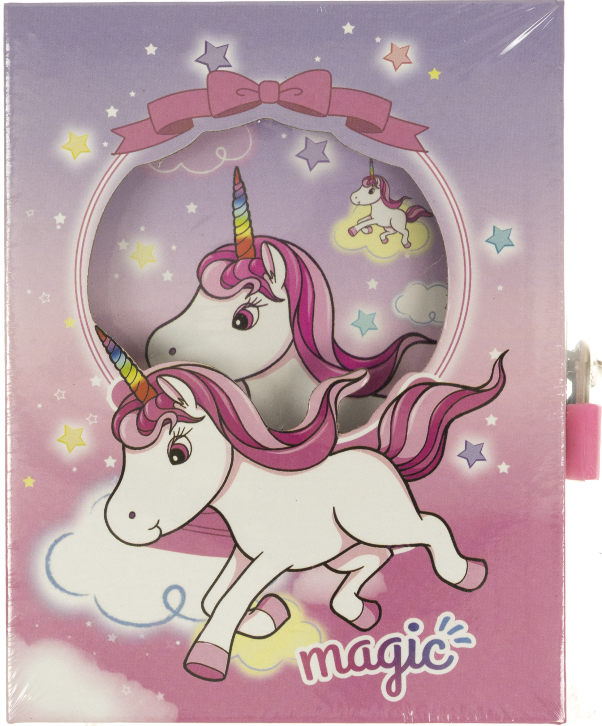 Блокнот на замку В6 48 аркушів «Unicorn» в коробці