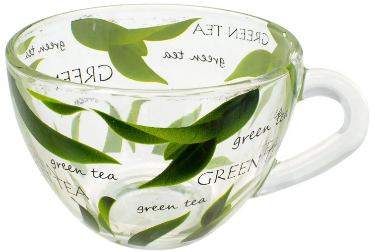 Чашка скло 200 мл Green Tea Coffee 2 види