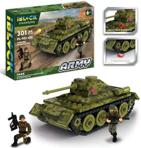 Конструктор Армія 301дет., в коробці, 37,5×25,5×6см КІ