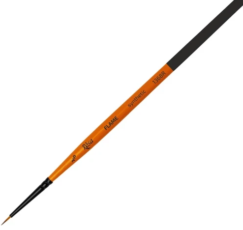 Пензлик художній Flame синтетика, кругла, коротка ручка №00