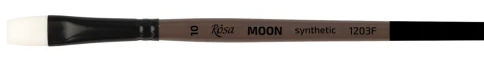 Пензлик художній Moon синтетика, плоска, коротка ручка №10