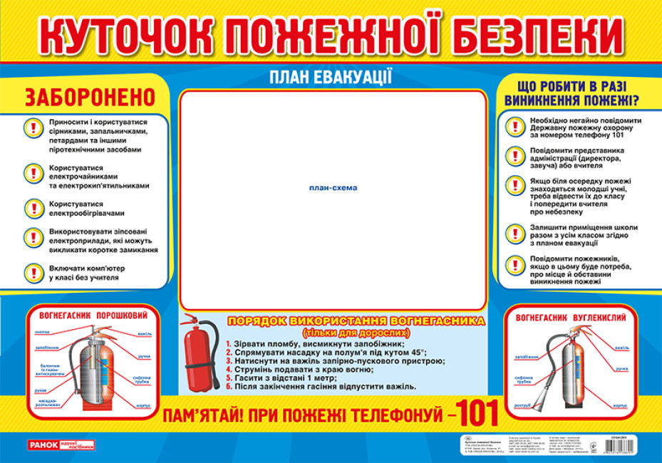 Плакат «Куточок пожежної безпеки»