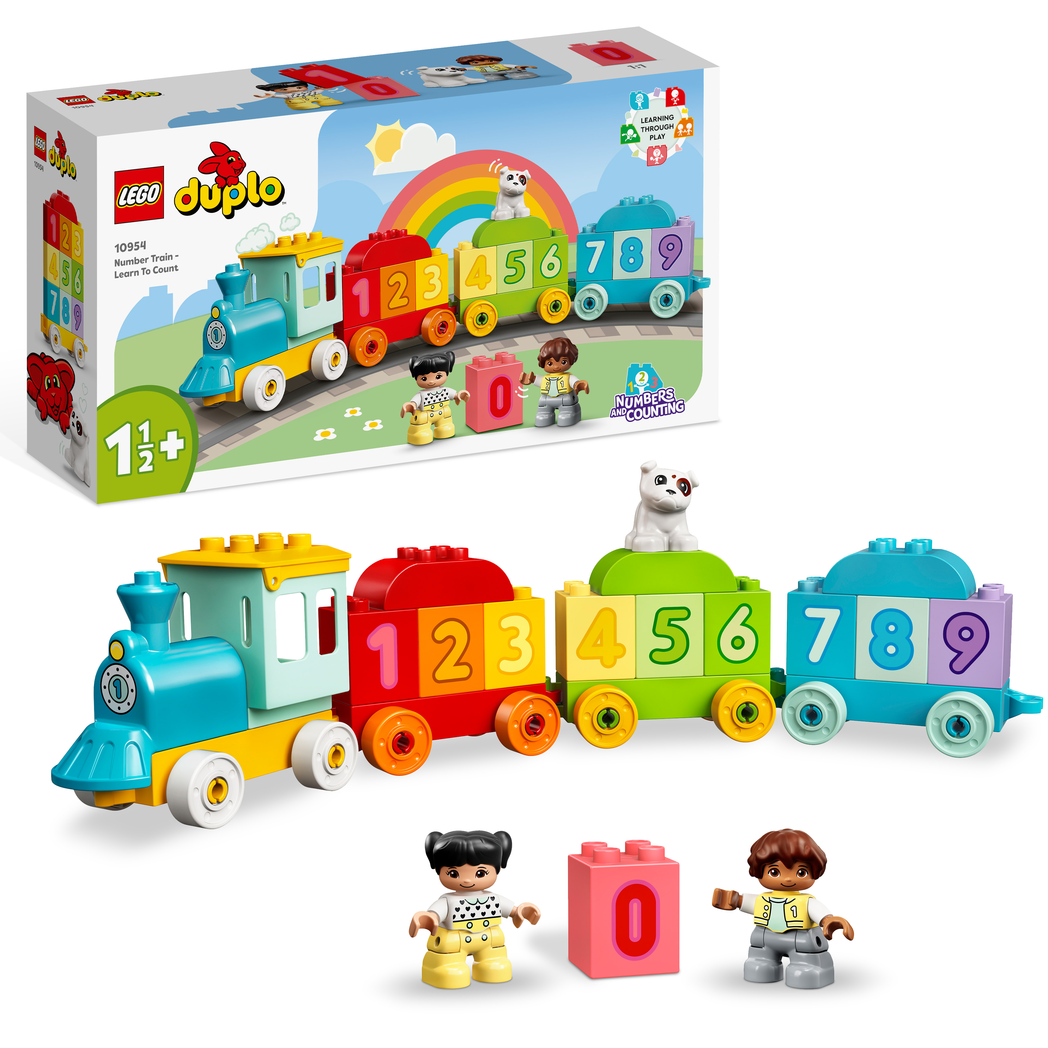 Конструктор DUPLO Потяг із цифрами - вчимося рахувати 1-2+