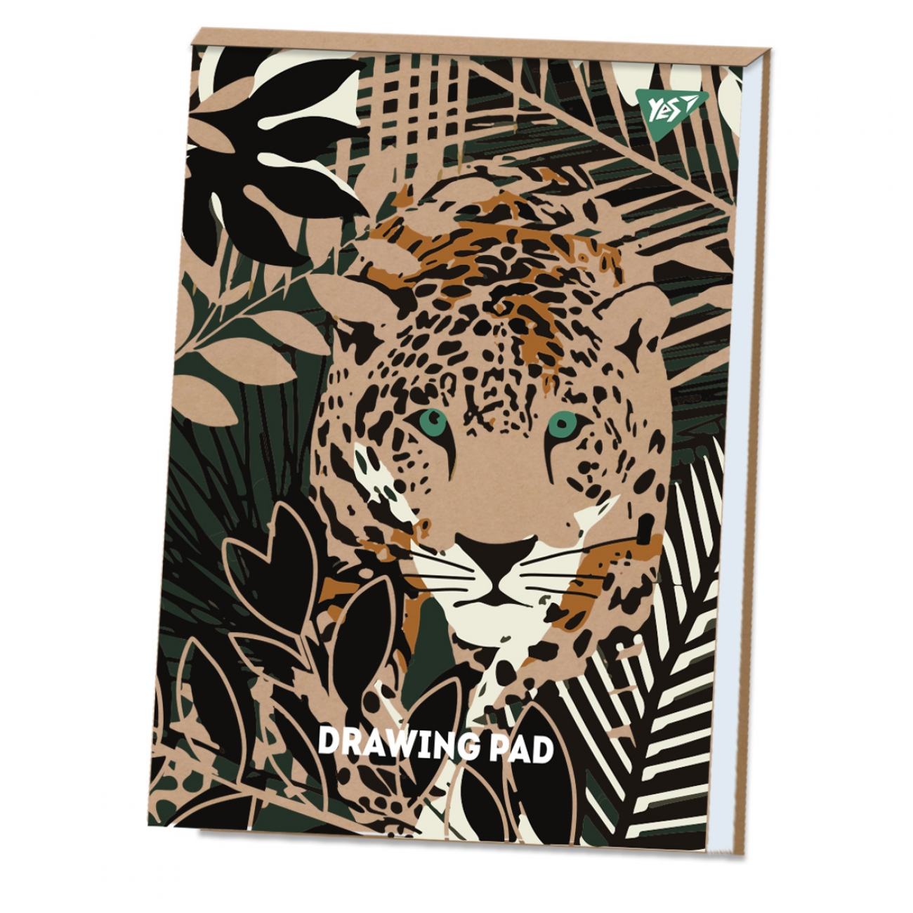 Альбом для малювання склейка 30/100 А4 «Jaguar» крафт білила