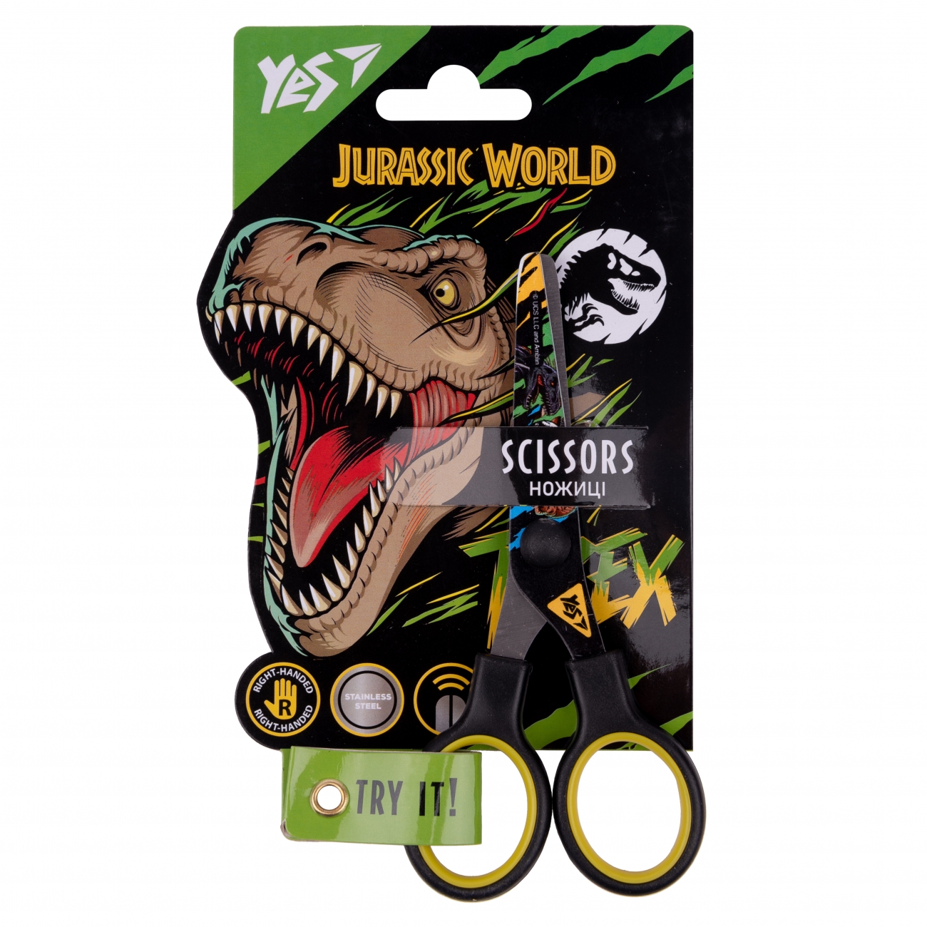 Ножиці дитячі Jurassic World 13см, з принтом на лезі