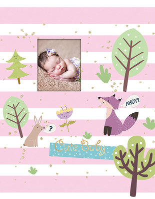 Фотоальбом 20sheet S22×32 Pink fox