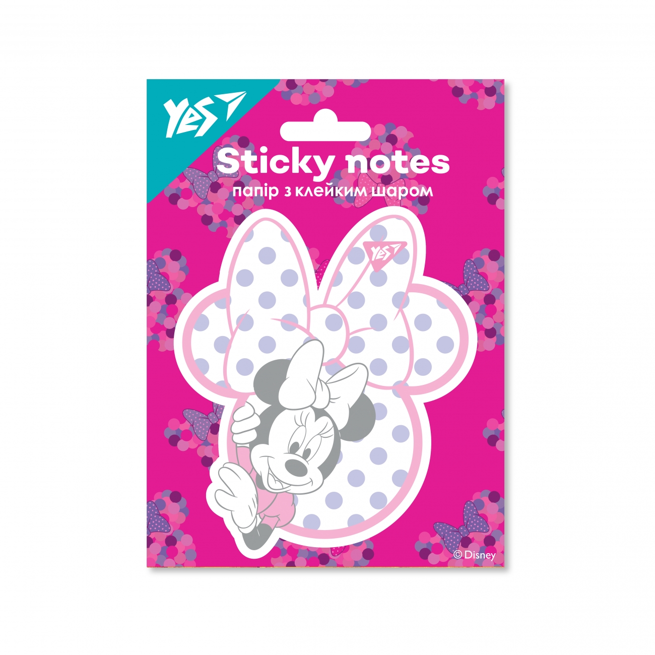 Блок/зам. липк. краєм фігурний 40 аркушів Minnie Mouse