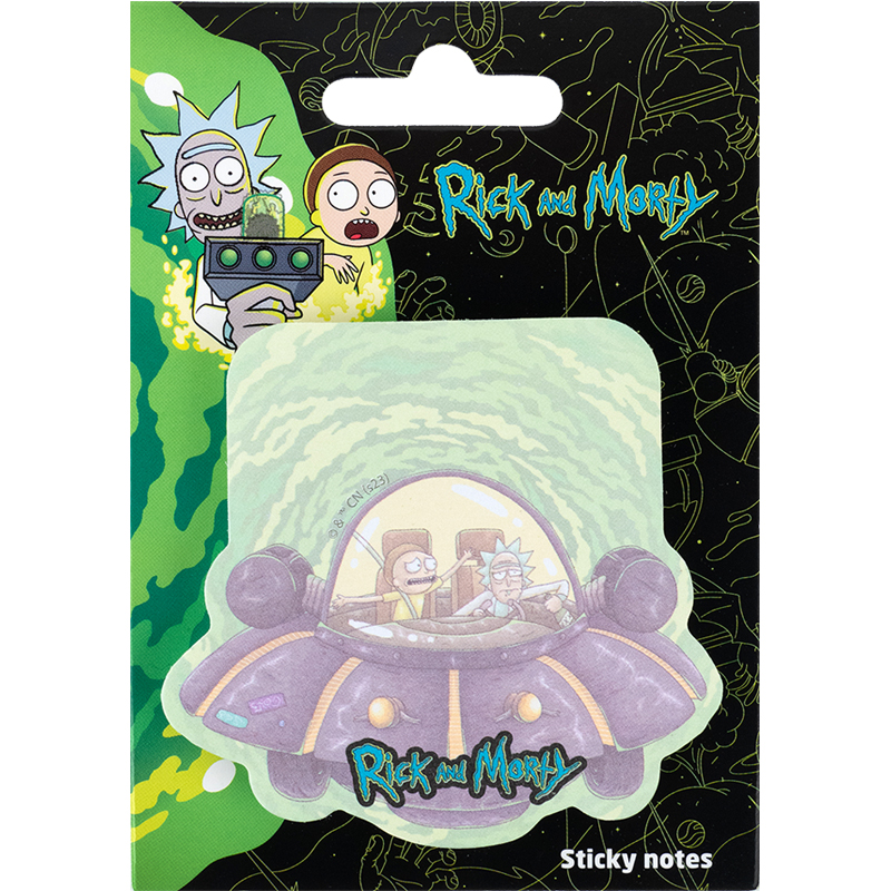 Блок/зам. липк. краєм 70×70мм 50 аркушів Rick and Morty
