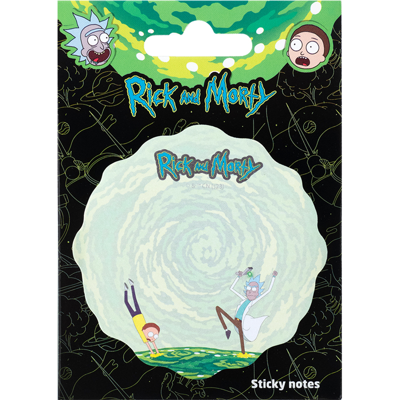 Блок/зам. липк. краєм 70×70мм 50 аркушів Rick and Morty