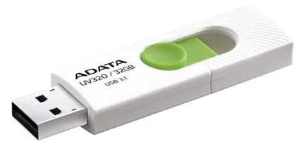 Флеш-пам`ять 32GB AUV 320 USB3.0 white/green